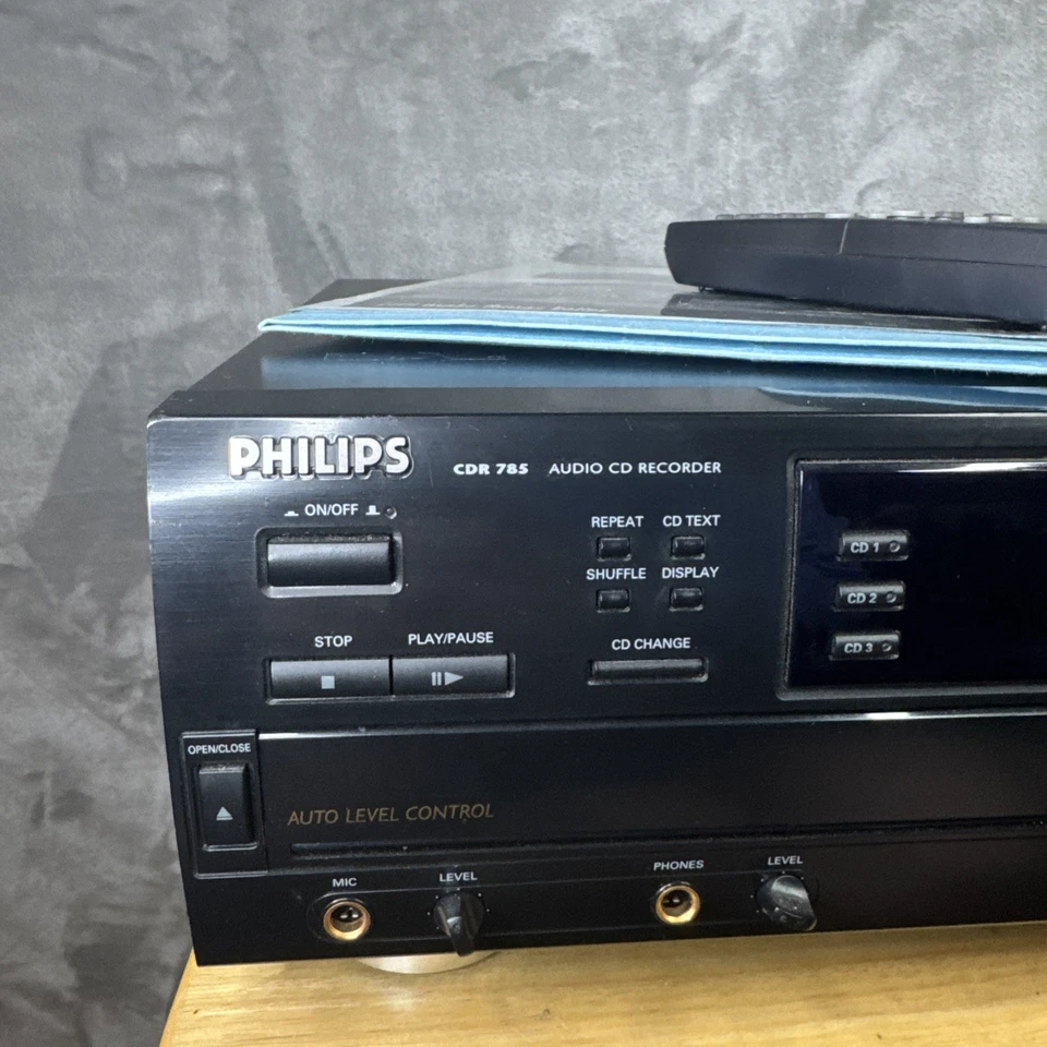 Philips CDR785/17 3-disc CD Player Changer+1-disc CD-R/RW Recorder Tested - Read - Image 2 of 4