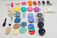 Tupperware Tiny Treasures Mini Bowls Pitchers Containers Magnet Keychains 39 Pcs