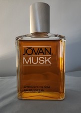 Vintage Jovan Musk Cologne/After Shave-Huge 8oz MADE IN CHICAGO FORMULATION 