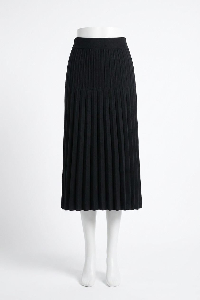 Molly Bracken Sweater Midi Skirt Black