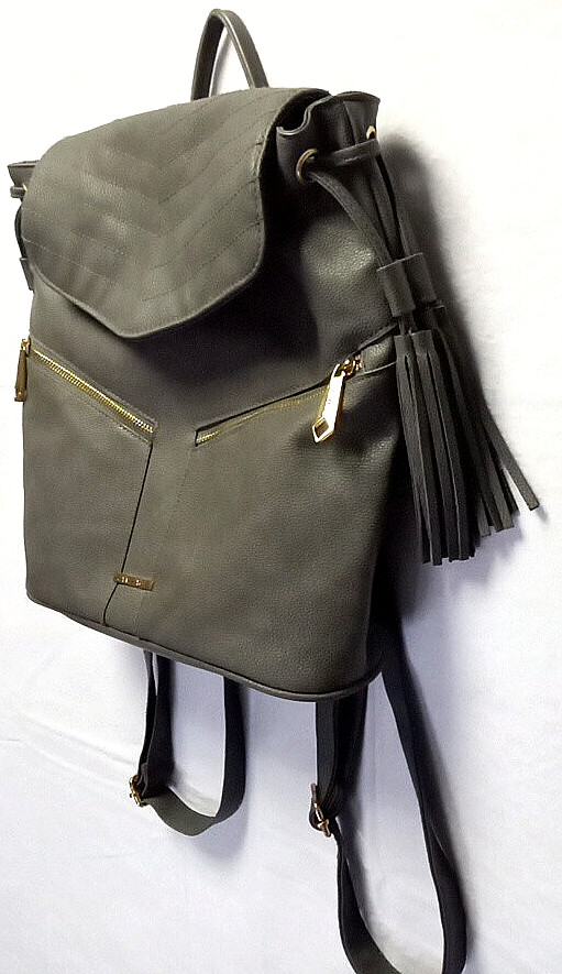 Rampage Backpack Gray Flap Draw String Magnetic S… - image 3