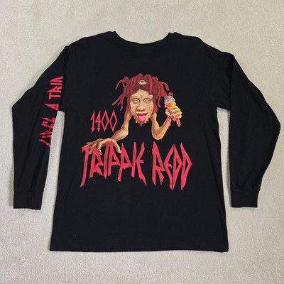 Trippie Redd Concert Shirt Men's M Black Long Sleeve 1400 Life's A Trip Graphic