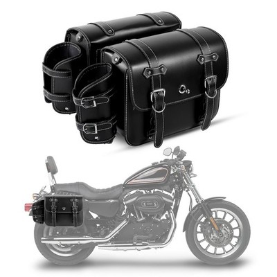Motorcycle PU Leather Saddle Bags For Honda Shadow Rebel 250 500 750 1100 VTX VT