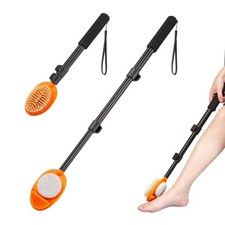 Foot Scrubber with Pumice Stone, 3 in 1 Adjustable Aluminum Tube 15  -28  Show...