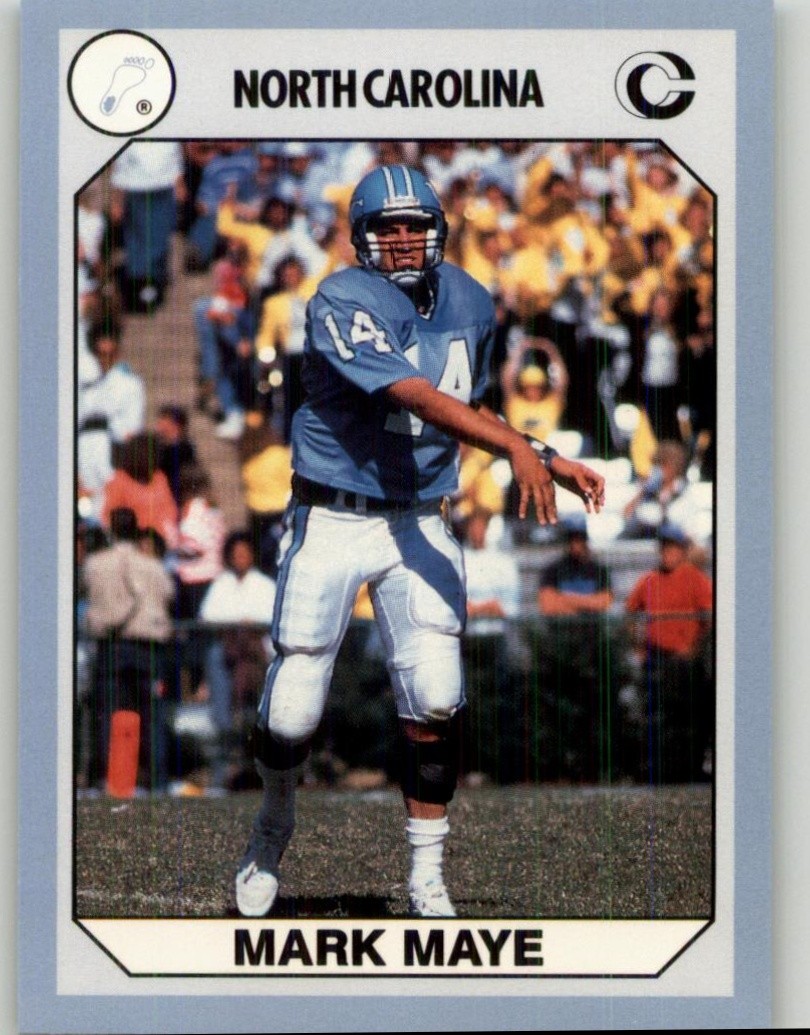 1990-91 Collegiate Collection North Carolina Tar Heels Mark Maye #15