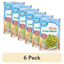 Canned Whole Green Beans 6 Pack Gluten-Free 14.5 Oz