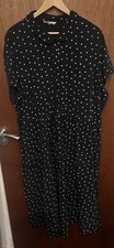 Seasalt Mainland Dress blue & white polka dot design size 24