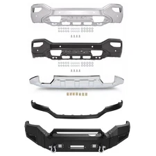 Front Bumper Skid Plate/ Front Bumper Cover Face Bar Fits 16-19 GMC Sierra 1500