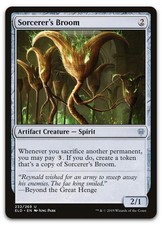 Sorcerer's Broom #232 (NM) Throne of Eldraine ELD Magic MTG
