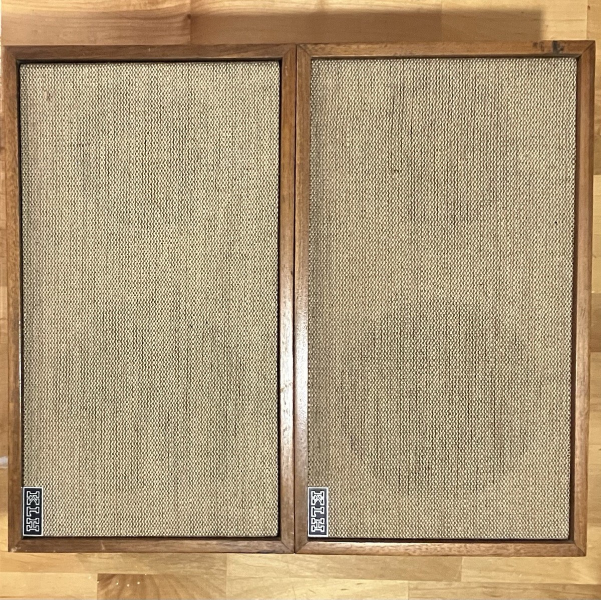 KLH Model Twenty-Four Series II Walnut Speaker Cabinets USA | eBay