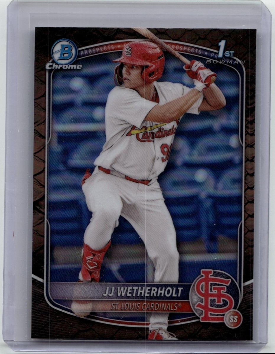 2025 Bowman #BCP-22 JJ Wetherholt Chrome Prospects Reptilian Refractor