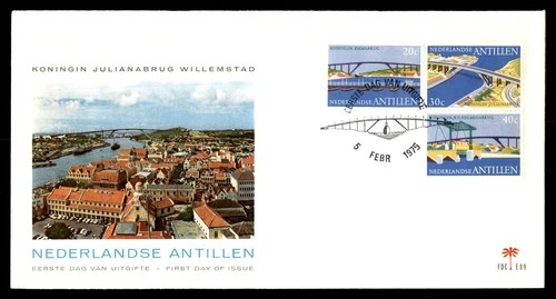 Mayfairstamps Netherlands FDC 1975 Bridges Combo First Day Cover aax_38263