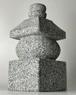 Zen Gray Stone Gorinto Micro Granite Japanese Garden Ornament Statue