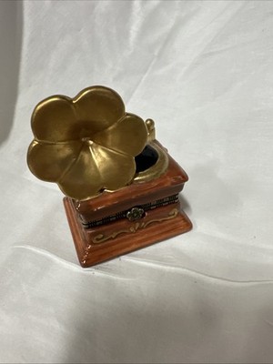 Vtg Trinket Box Edison Model A Fireside