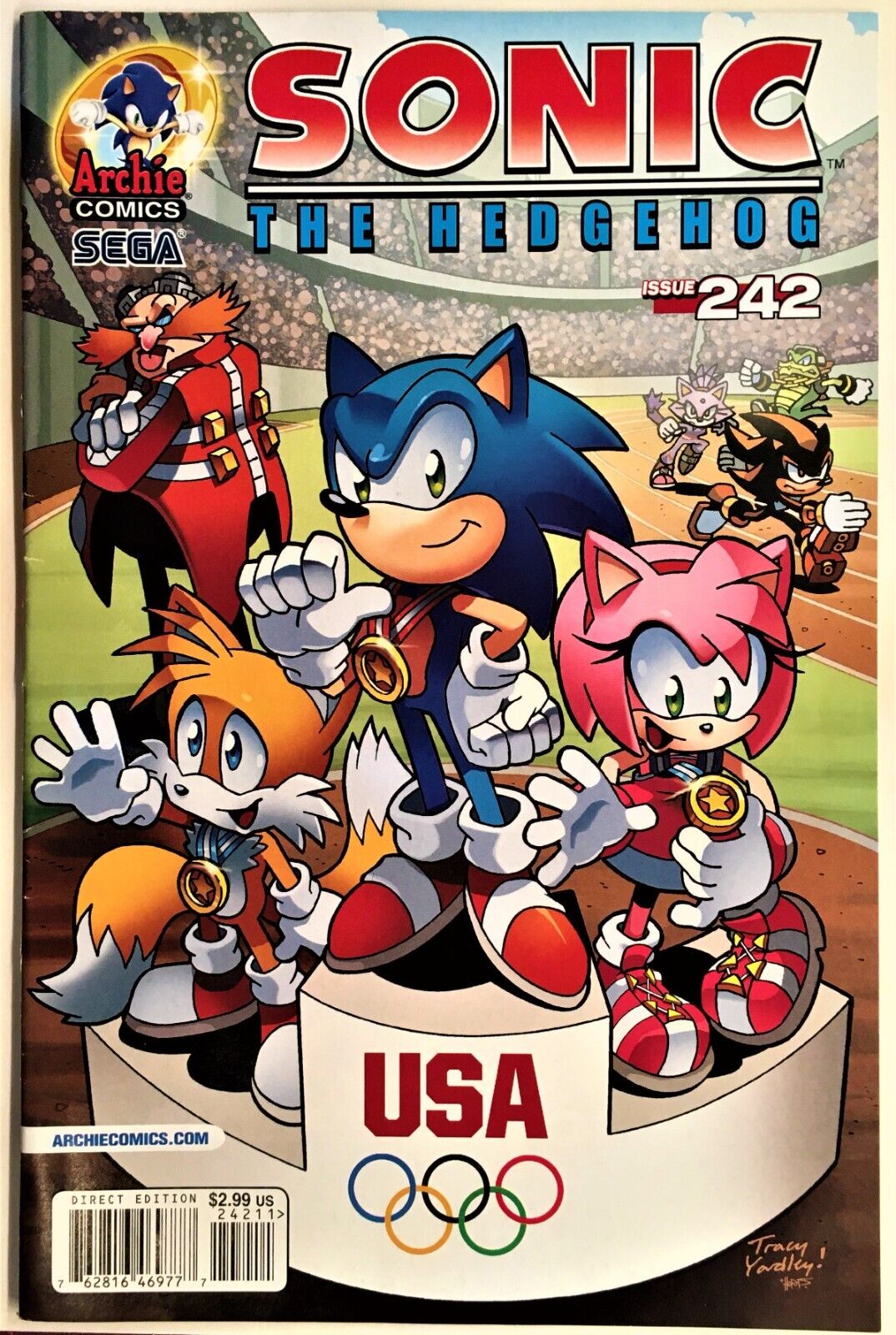 SONIC The HEDGEHOG Comic Book Issue #239 September 2012 AMY ROSE Bagged NM