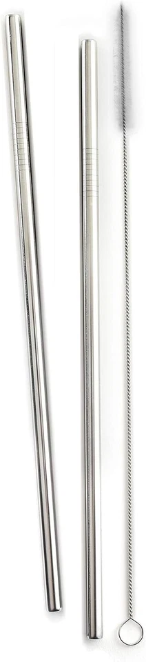 Pajitas Norpro de acero inoxidable de 11 pulgadas con 11 pulgadas,  Foto 4 de 4