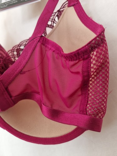Marks and Spencer Autograph Cerise Underwired Padded Balcony Bra 32E, - 第 9/10 張圖片