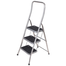 Image of TB Davies 2 & 3 Tread Step Ladder Folding Aluminium Step Stool