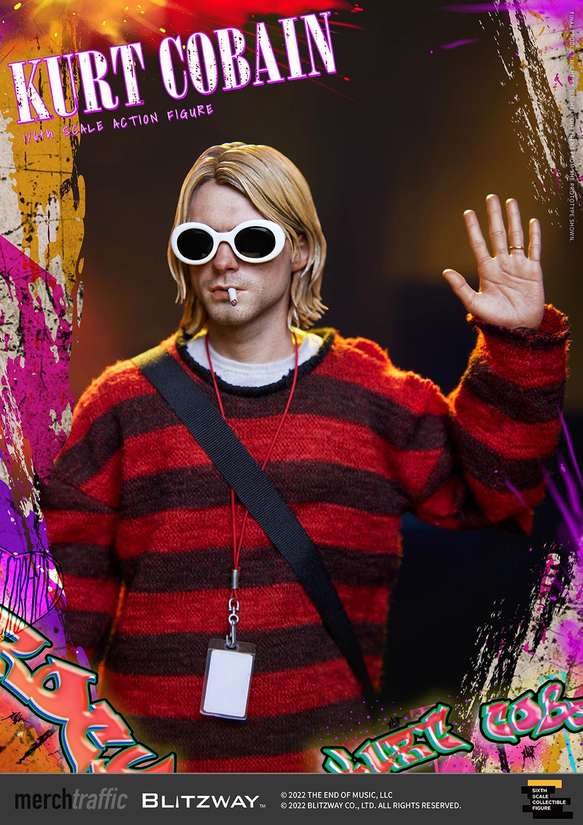 Blitzway Kurt Cobain 1/6 Action Figure - BZW47967 Custom Rooted
