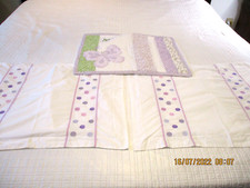 Pottery Barn Kids 3 Std Pillow Shams Polka Dot Purple Butterfly