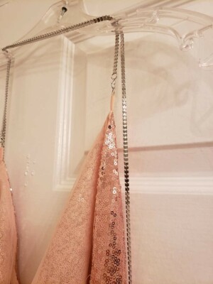 rose gold sequin chain choker mini dress choker mini dress