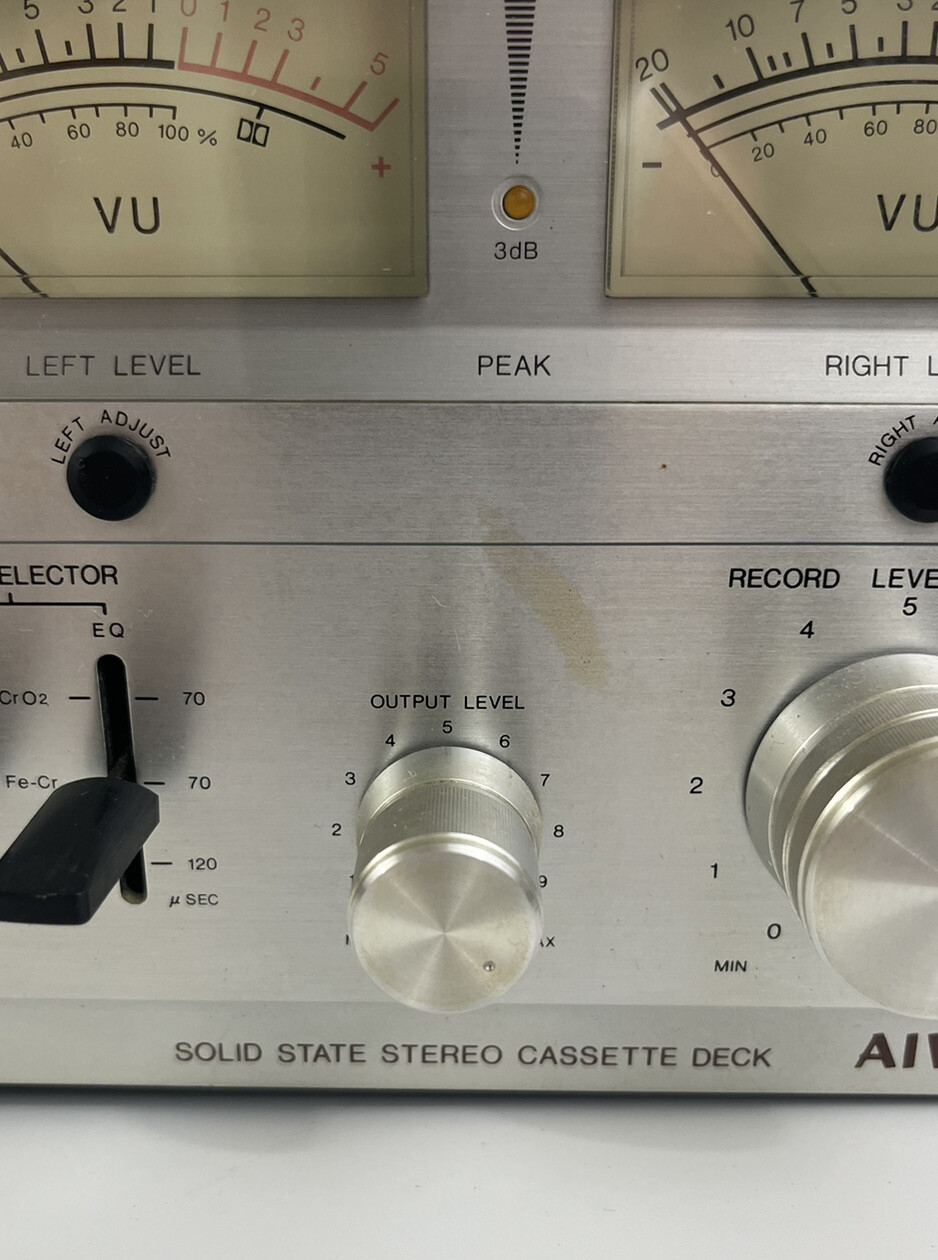 Vintage Aiwa AD-6500 Stereo Cassette Deck Rare