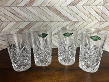 Shannon Godinger Dublin set of 4 Highball Drinking Crystal Glasses