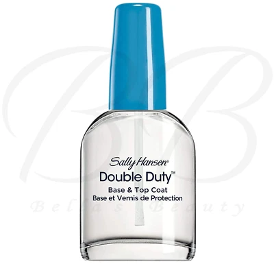 Sally Hansen DOUBLE DUTY Strengthening Base and Top Coat Nail Polish 13.3ml *NEW