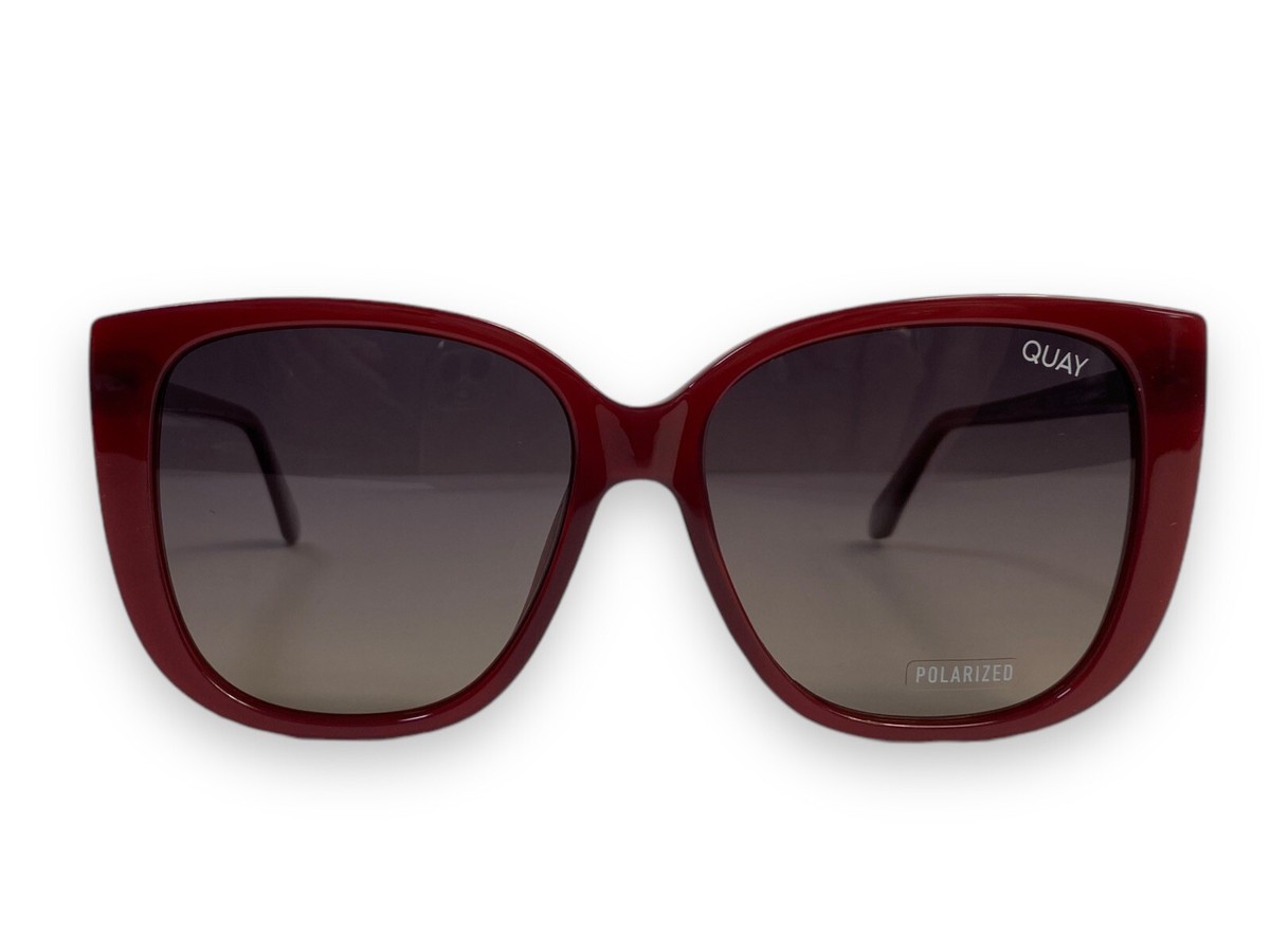Quay Australia Ever After White/Brown 54mm Polarized Gradient Square‎ Sunglasses Quay Australia Ever After Sunglasses Tortoise Fade Brown  main image 4