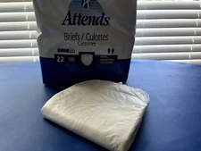 1999 Vintage Medium Six Tape Attends Plastic Single Adult Diaper Brief