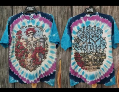 Vintage T Shirt Liquid Blue Grateful Dead 1965-1995 30 Years Double Sided Large