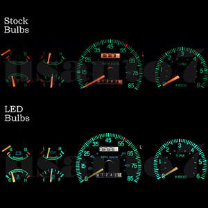 New Dash Instrument Cluster Gauge White Led Lights Kit Fits 87 91 Ford F150 F250 Ebay