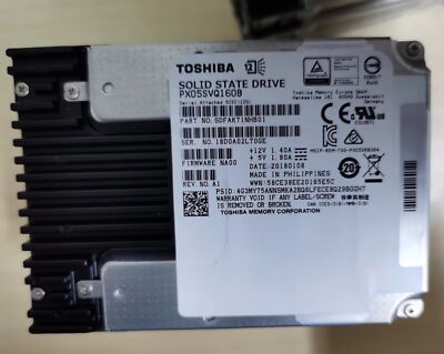 1.6TB TOSHIBA PX05SVQ160B SSD SAS SOLID STATE Drive SDFAK71NHB01