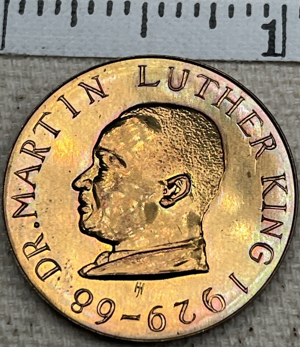 Martin Luther King MLK Token 1964 Nobel Peace Prize BTE Manufacturer Coin  Medal