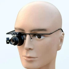 Headband Magnifying Glass Magnifier LED 20X  Lupa  Eyewear  Monocular  Glasses