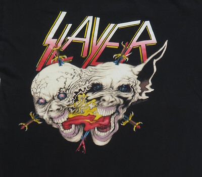 Slayer Vintage T Shirt 1991 Decade Of Aggression European Tour