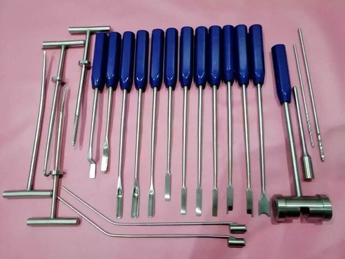 Mueller-Type Cement Removal Instruments Titanium Blue 22 Pcs Orthopedic - Picture 3 of 3