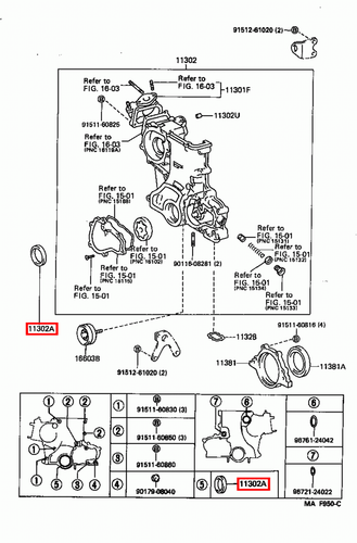 Genuine LandCruiser FZJ80 1FZ 4.5 Petrol Front Timing Cover Crankshaft Oil Seal - Picture 3 of 7