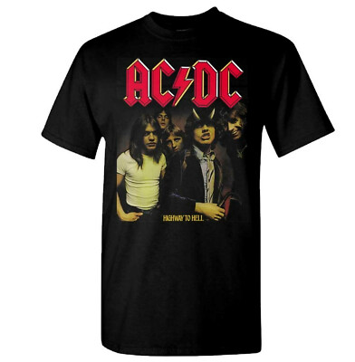 AC/DC cd cvr HIGHWAY TO HELL Official Black SHIRT Size LRG new