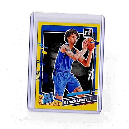 Dereck Lively II 233 Rated Rookie RC Donruss Yellow Flood 2023-24 