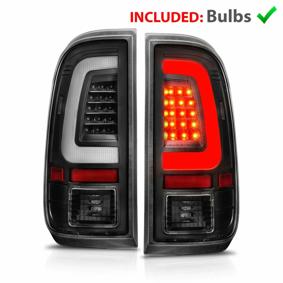 Luces traseras de tubo LED negras para camioneta Ford F150 2004 2005 2006 2007 2008 Foto 3 de 4