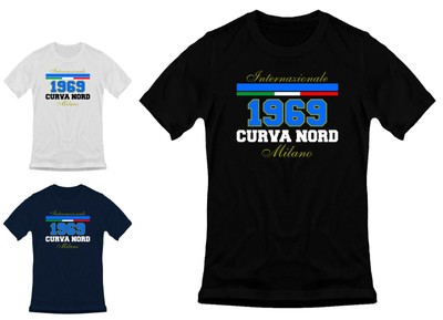 TSHIRT CN69 CURVA NORD MILANO INTERNAZIONALE | eBay