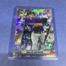 2019 Bowman's Best Atomic Refractor Nolan Arenado #5 Rockies Baseball Card