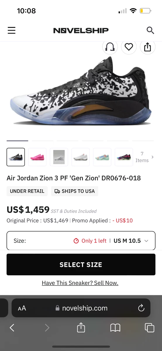 Jordan Zion 3 PF Gen Zion for Sale | Authenticity Guaranteed | eBay