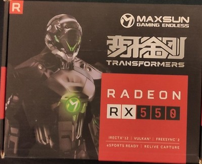 Grafikkarten AMD Radeon RX 550 Grafikkarte 4GB Graphics Card