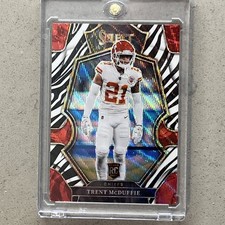2022 Panini Select Premier Trent McDuffie Rookie Zebra Prizm SSP Chiefs Rams RC