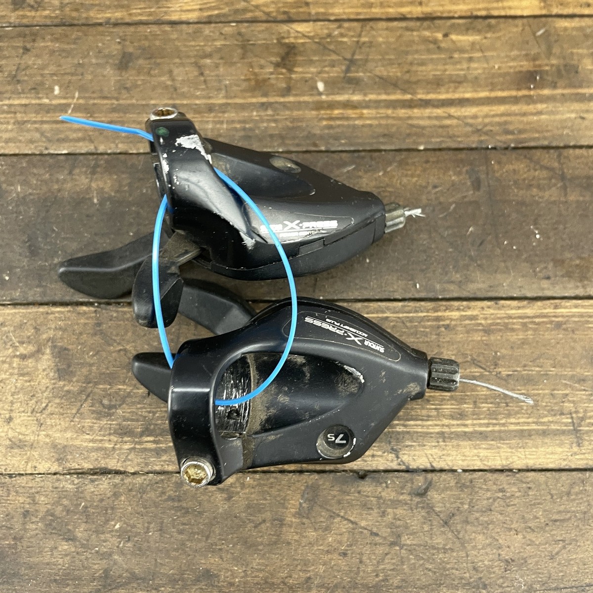 Suntour X-Press Power Control 7 Speed Bike Shifters Set Vintage