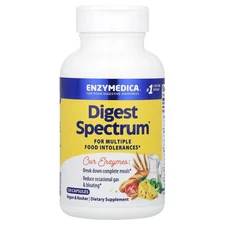 Enzymedica Digest Spectrum 120 Capsules Casein-Free, Dairy-Free, Egg-Free,