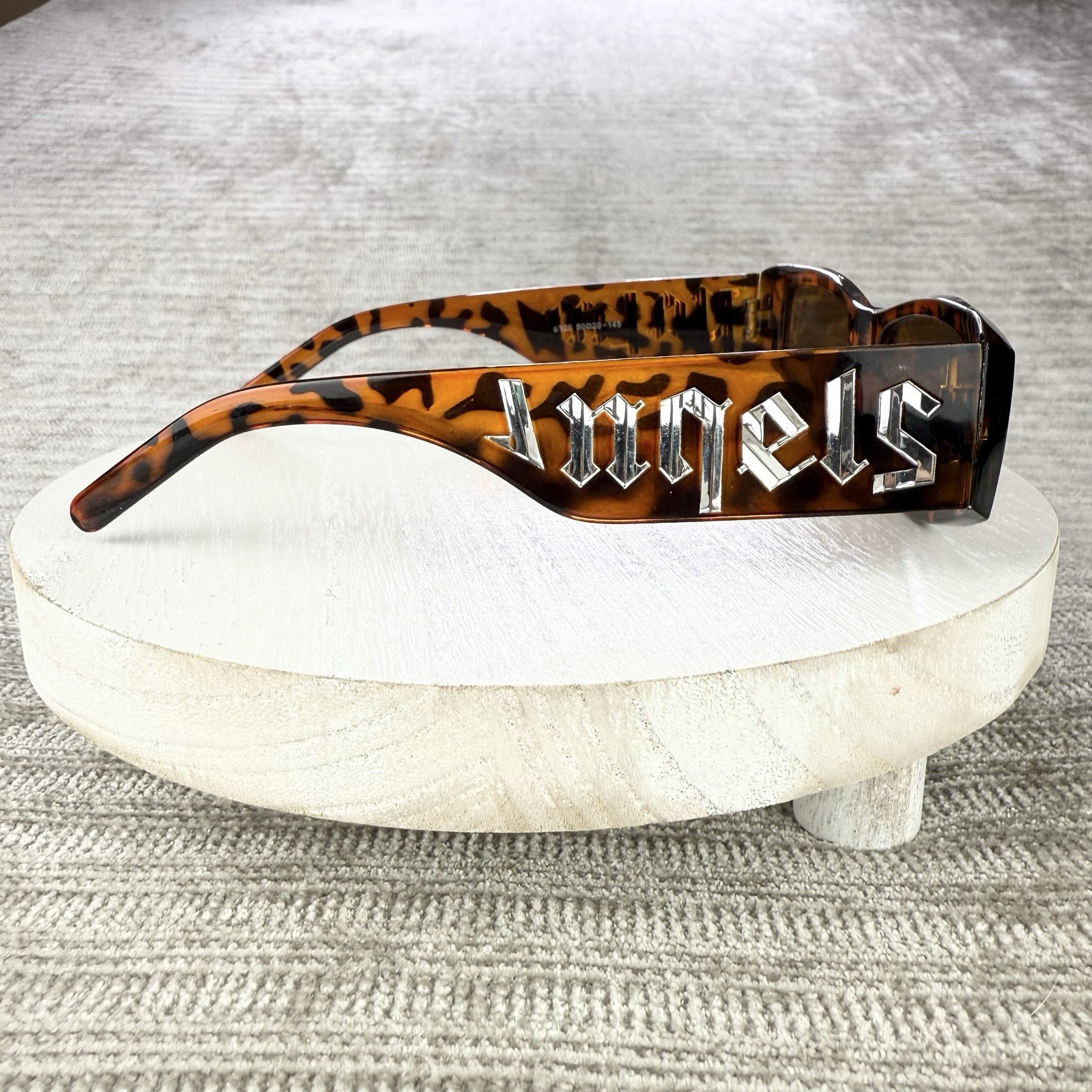 Palm Angels Rectangular Sunglasses Frame Brown To… - image 7