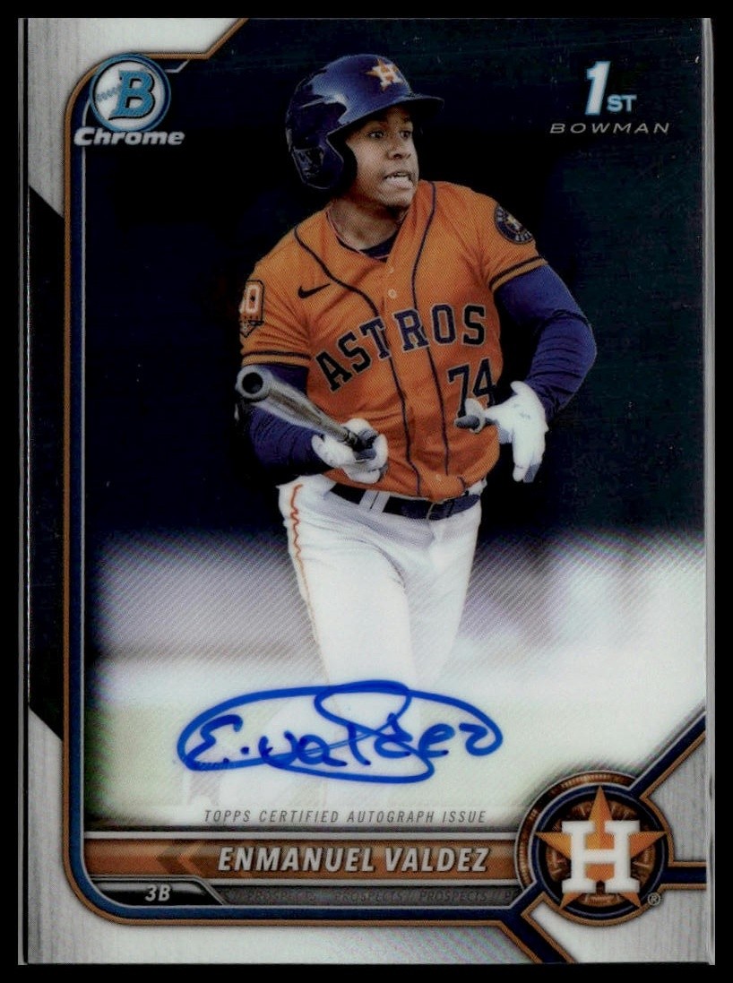 2022 Bowman Chrome #CPA-EV Enmanuel Valdez Prospect Autographs